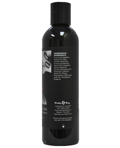 Thumbnail for Earthly Body Edible Massage Oil - 8 oz Cherry