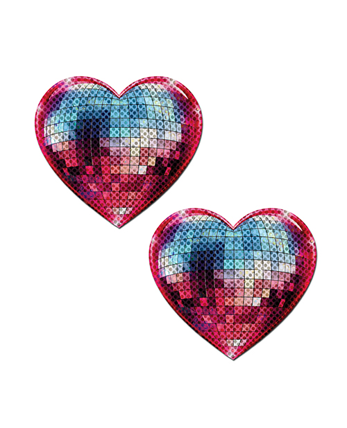 Thumbnail for Pastease Sparkling Discoball Heart - Blue and Pink O/S