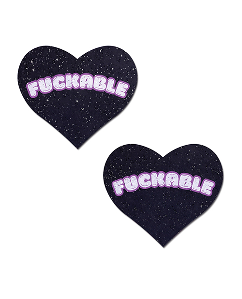 Thumbnail for Pastease F*CKABLE Heart - Black/Pink O/S