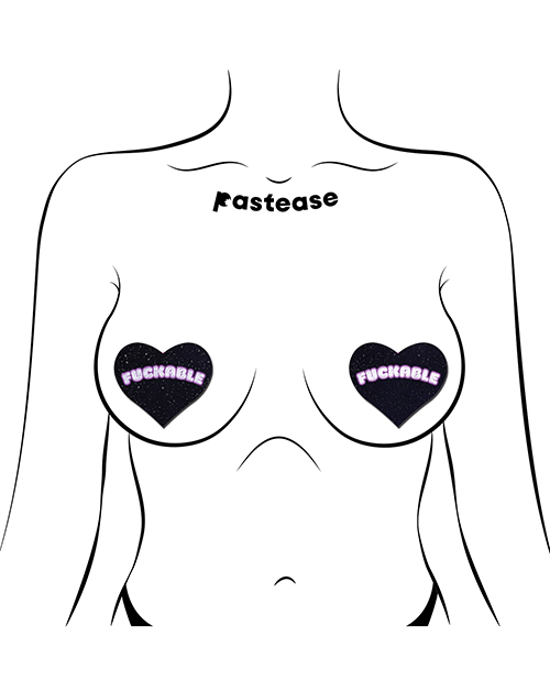 Thumbnail for Pastease F*CKABLE Heart - Black/Pink O/S