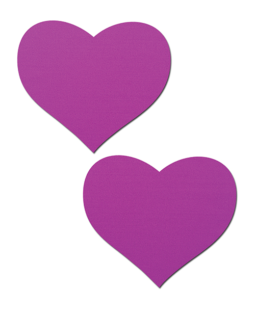 Thumbnail for Pastease Basic Heart Black Light Reactive - Neon Purple O/S
