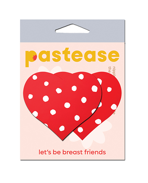 Pastease Heart w/Polka Dot - Red/White O/S