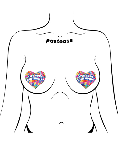 Thumbnail for Pastease Tits Your Birthday! Heart - Multi-Color O/S