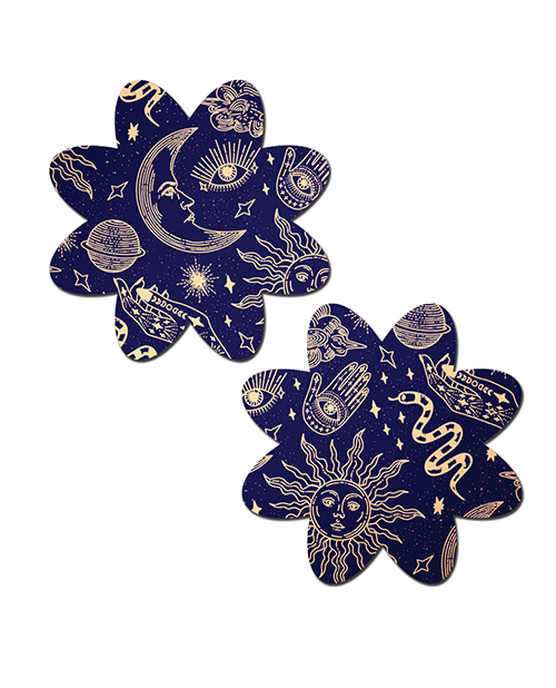 Thumbnail for Pastease Midnight Celestial Sun &amp; Moon Petal - Black/White O/S