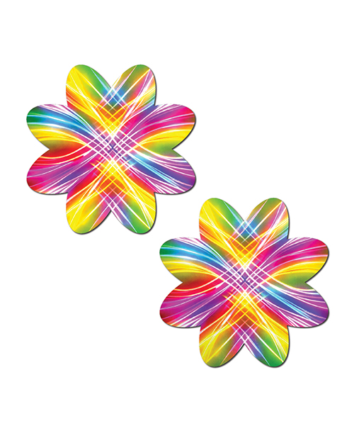 Thumbnail for Pastease Electric Fractal Laser Petal - Rainbow O/S