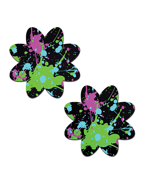 Thumbnail for Pastease Vibrant Neon Paint Splatter Petal - Multi-Color O/S