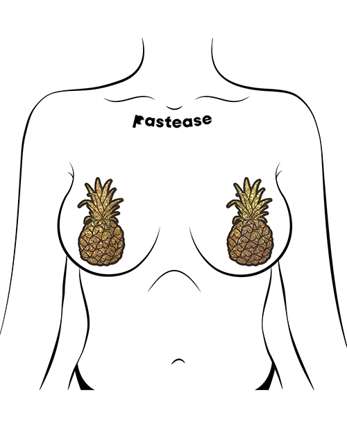 Thumbnail for Pastease Premium Glitter Pineapple - Gold O/S