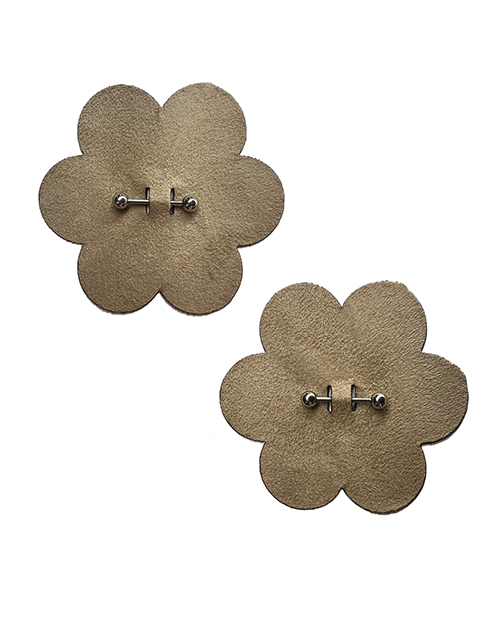 Thumbnail for Pastease Pierced Flower Breast Petal w/Barbell Piercing - Nude O/S