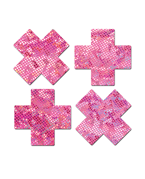Thumbnail for Pastease Premium Petites Disco Plus X - Pink O/S Pack of 2 Pair