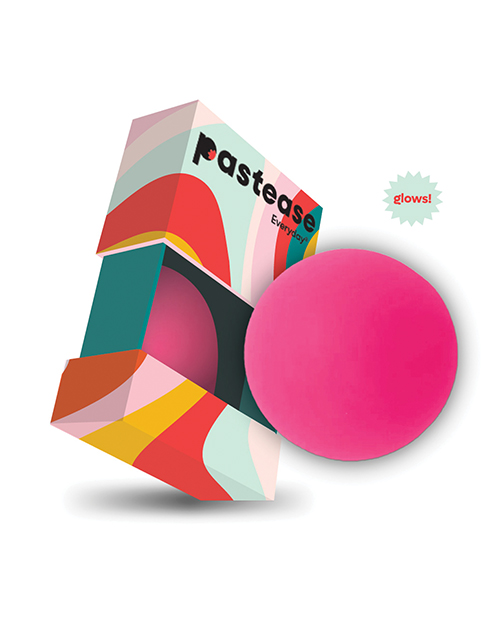 Thumbnail for Pastease HALOS Silicone Nipple Covers w/Travel Box - Neon Pink A-C Cup 10 or More Uses