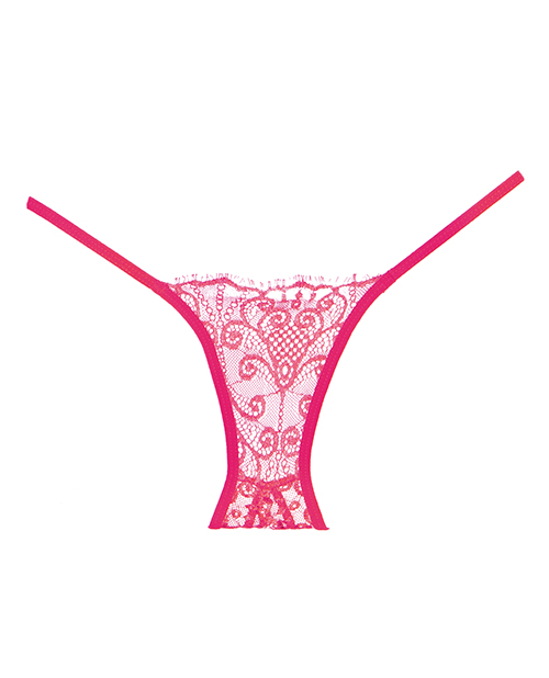 Thumbnail for Adore Lace Enchanted Belle Panty Hot Pink O/S