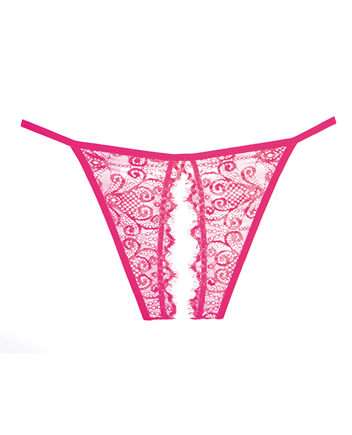 Thumbnail for Adore Lace Enchanted Belle Panty Hot Pink O/S