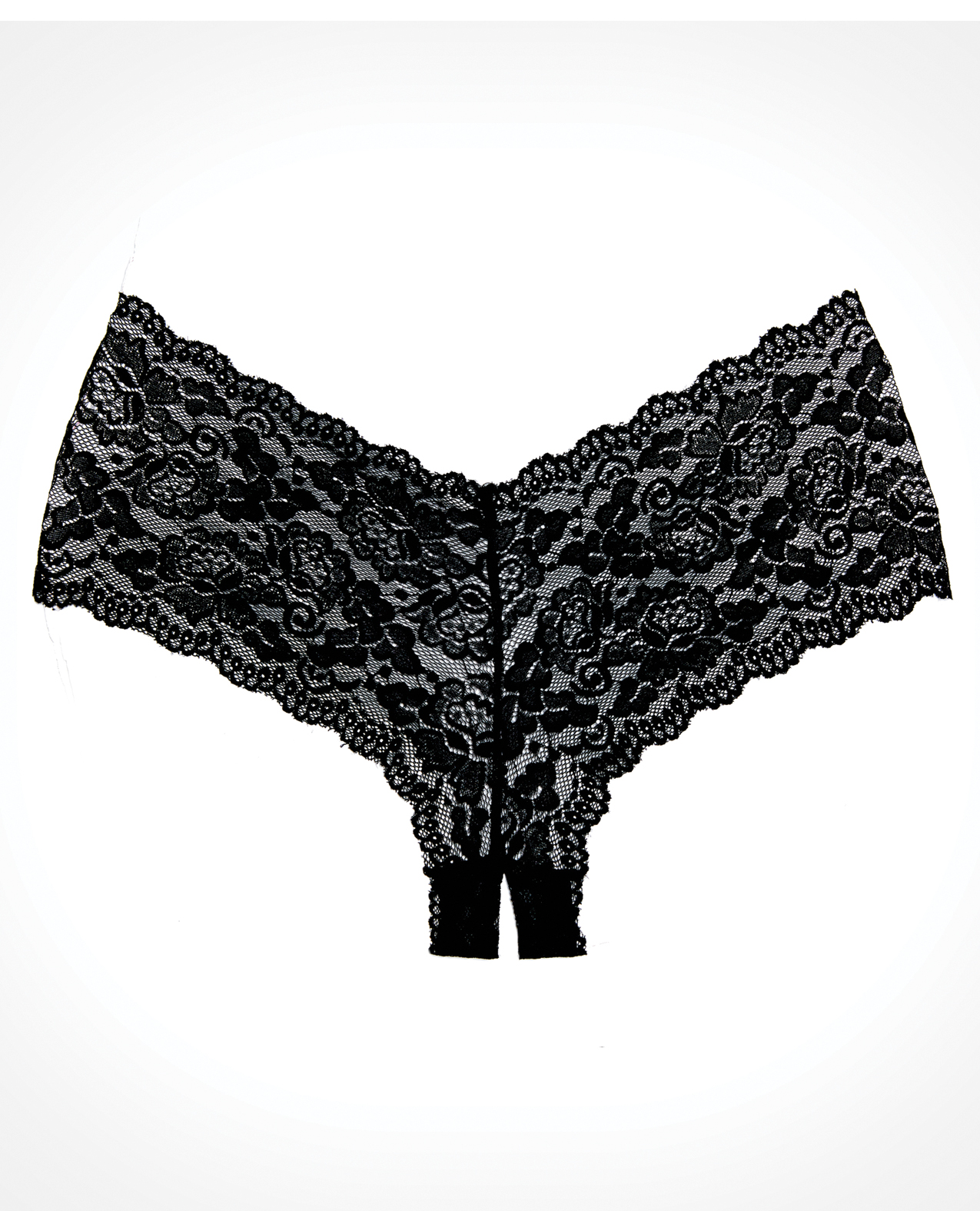 Thumbnail for Adore Candy Apple Panty Black O/S
