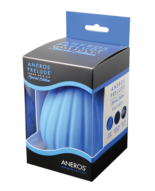 Thumbnail for Aneros Prelude Enema Special Edition Bulb Kit - Blue