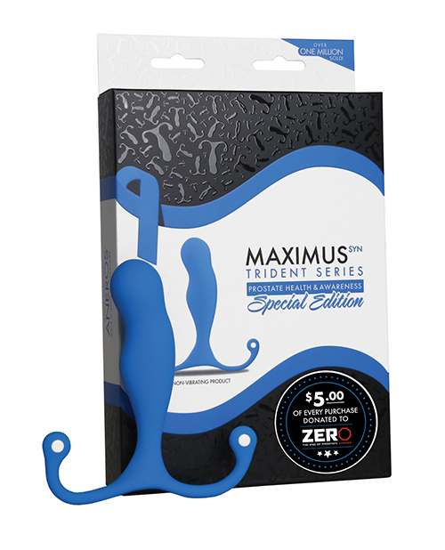 Thumbnail for Aneros Maximus Syn Trident Special Edition Prostate Stimulator - Blue