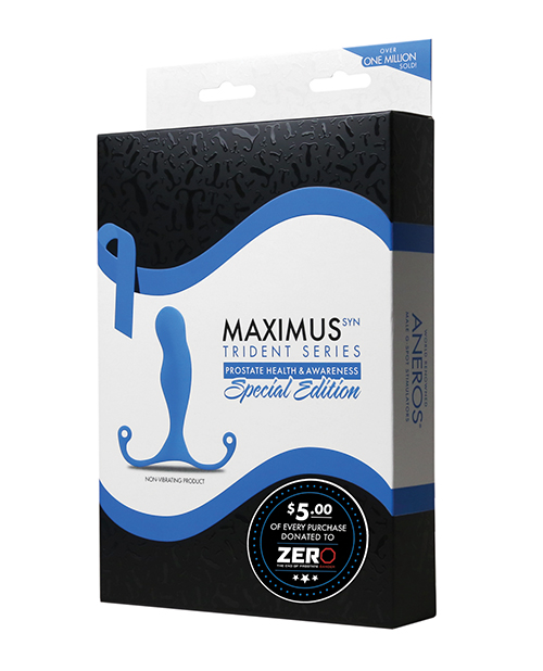 Thumbnail for Aneros Maximus Syn Trident Special Edition Prostate Stimulator - Blue