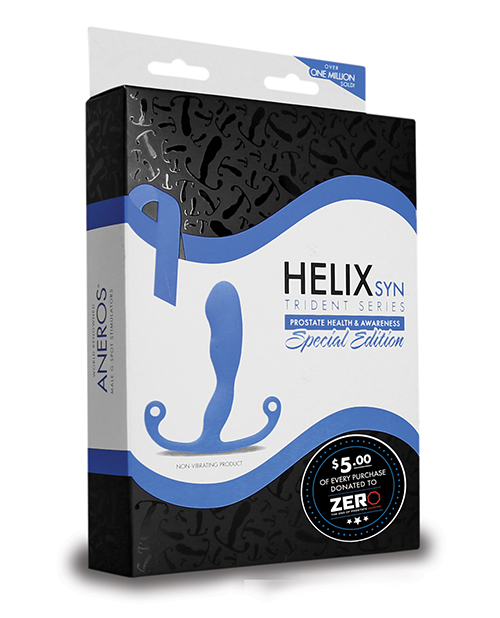 Thumbnail for Aneros Special Edition Helix Syn Trident Series Prostate Stimulator - Blue