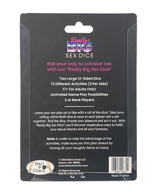 Thumbnail for Really Big Sex Dice Game