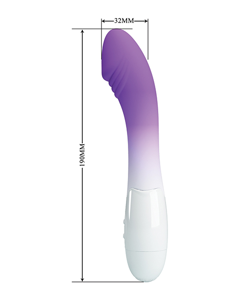 Thumbnail for Pretty Love Elemental G-Spot Realistic Vibrator - Purple Ombre