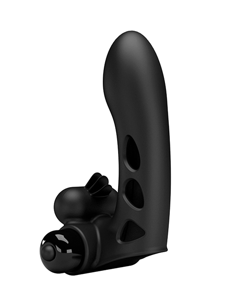 Thumbnail for Pretty Love Orlando Honey Finger Sleeve Vibrator - Black