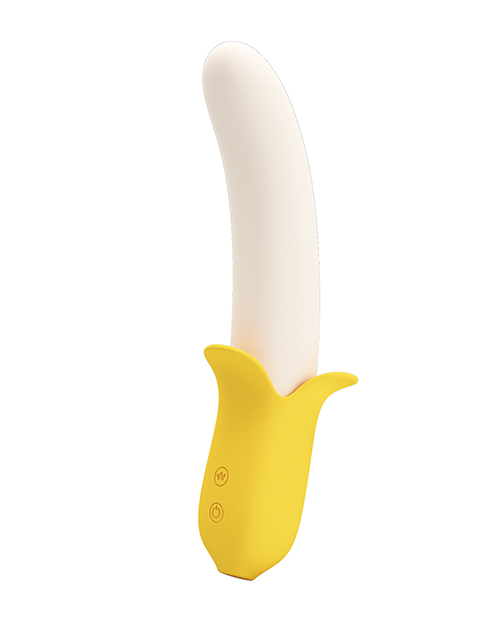 Thumbnail for Pretty Love Banana Geek Thrusting Vibrator - Yellow
