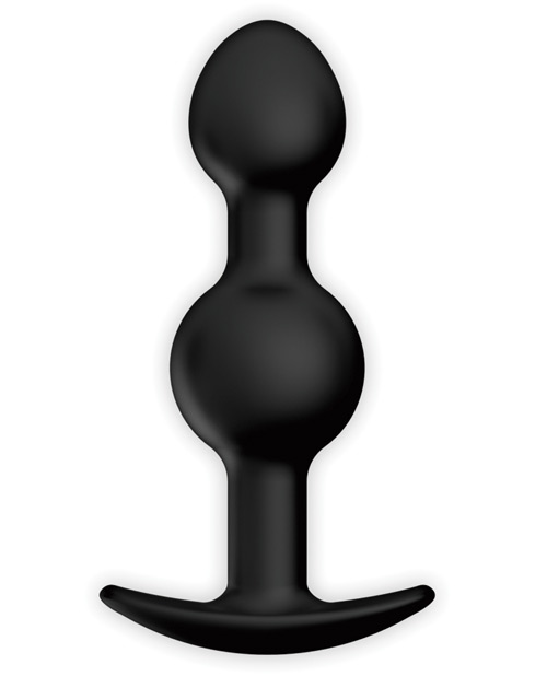 Thumbnail for Pretty Love 4.92" Silicone Anal Plug w/Ball - Black