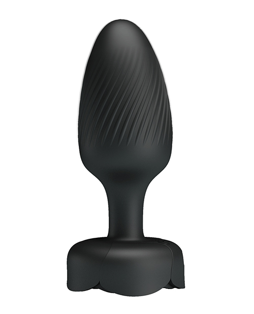 Thumbnail for Pretty Love Varian Large Butt Plug w/Multi Color Bottom Light - Black