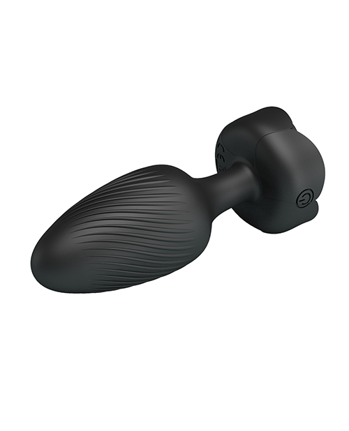Thumbnail for Pretty Love Varian Large Butt Plug w/Multi Color Bottom Light - Black