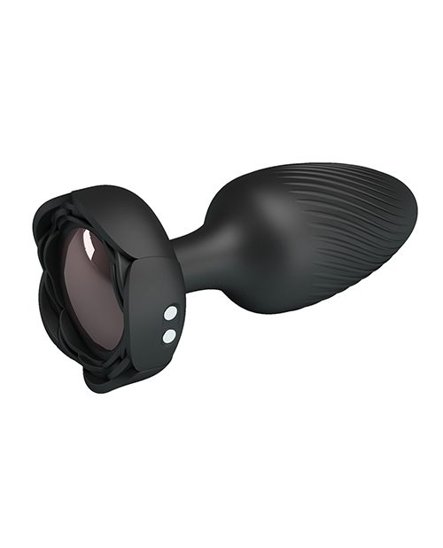 Thumbnail for Pretty Love Varian Large Butt Plug w/Multi Color Bottom Light - Black