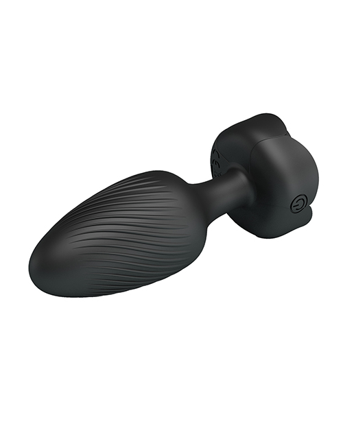 Thumbnail for Pretty Love Osborn Medium Butt Plug w/Multi Color Bottom Light - Black