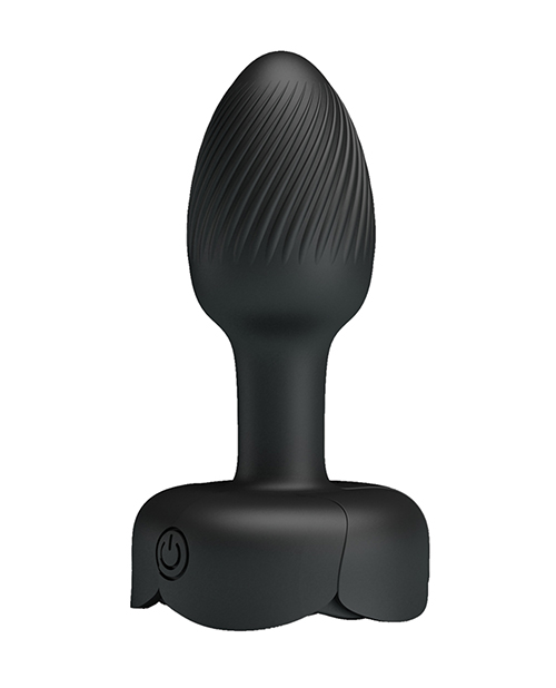 Thumbnail for Pretty Love Olman Small Butt Plug w/Multi Color Bottom Light - Black