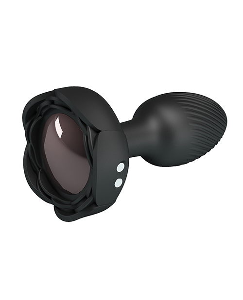 Thumbnail for Pretty Love Olman Small Butt Plug w/Multi Color Bottom Light - Black