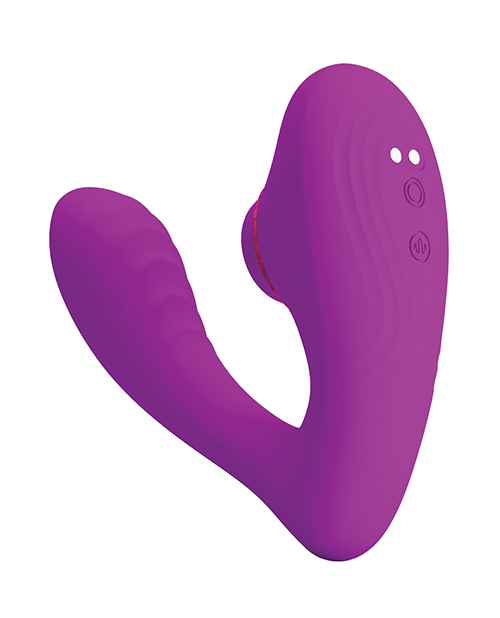 Thumbnail for Pretty Love Nauty Thumping &amp; Vibrating Insertable Vibrator - Fuchsia