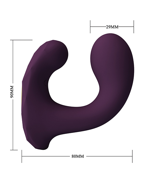 Thumbnail for Pretty Love Billy Vibrating Dual Stimulator - Purple