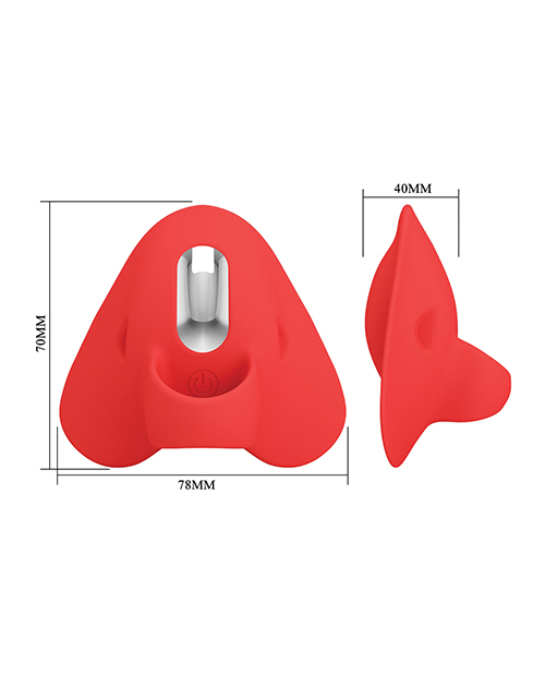 Thumbnail for Pretty Love Carnation Manta Ray Finger Vibe - Red