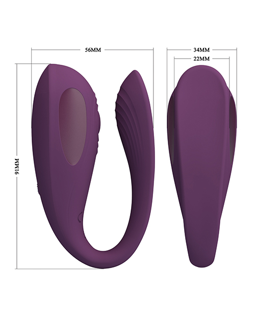 Thumbnail for Pretty Love Aari Thumping Dual Vibrator - Purple