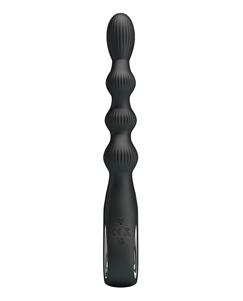 Thumbnail for Pretty Love Federer Vibrating Beaded Anal Probe - Black