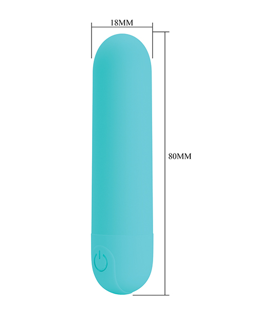 Thumbnail for Pretty Love Stefan Mini Massager Bullet - Aqua