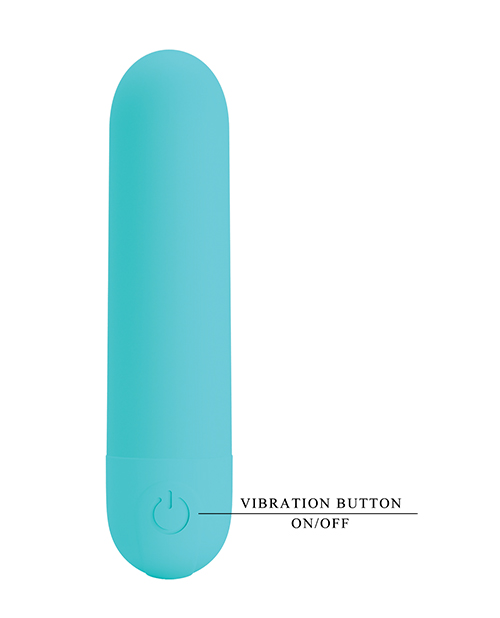 Thumbnail for Pretty Love Stefan Mini Massager Bullet - Aqua