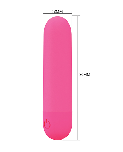 Thumbnail for Pretty Love Stefan Mini Massager Bullet - Hot Pink