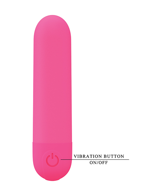 Thumbnail for Pretty Love Stefan Mini Massager Bullet - Hot Pink