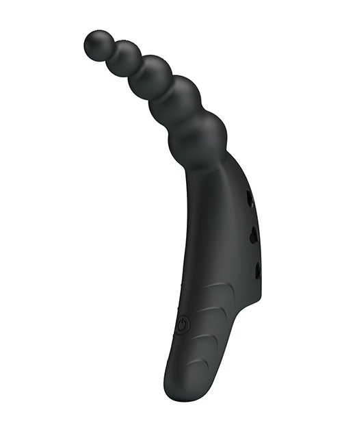 Thumbnail for Pretty Love Jordin Beaded Finger Vibe - Black