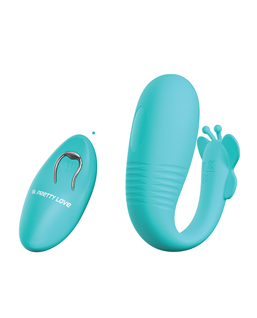 Thumbnail for Pretty Love Remi Thrusting Hands-Free Vibrator - Aqua