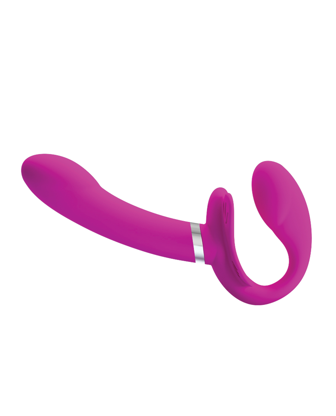 Thumbnail for Pretty Love Valerie Vibrating Strapless Strap On - Fuchsia