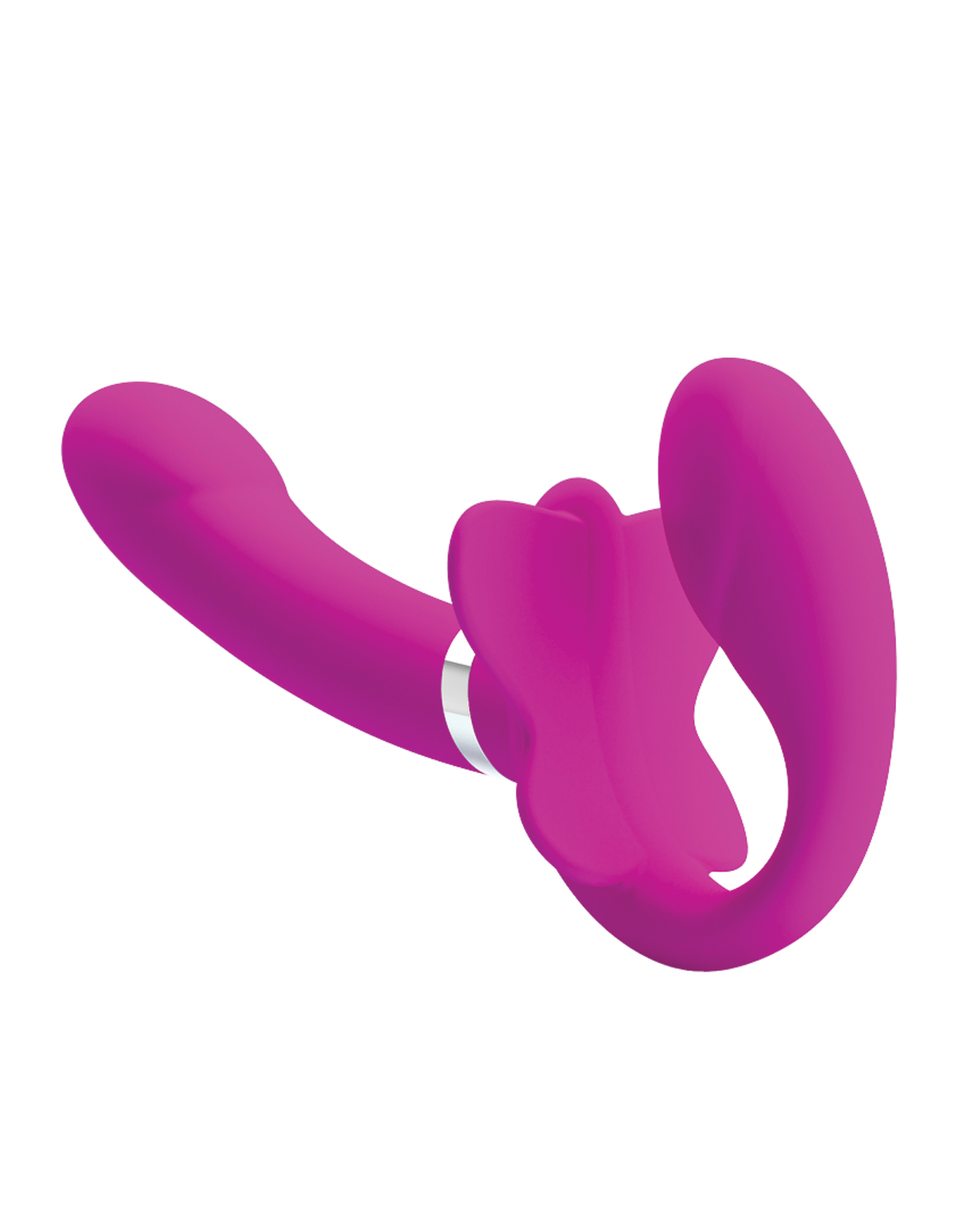 Thumbnail for Pretty Love Valerie Vibrating Strapless Strap On - Fuchsia
