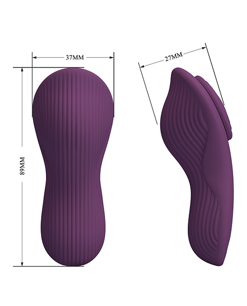 Thumbnail for Pretty Love Mane Magnetic App-Controlled Panty Vibe - Purple