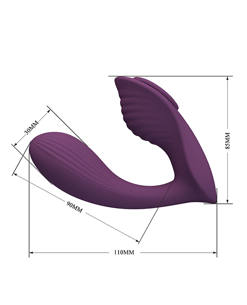 Thumbnail for Pretty Love Franz Magnetic App-Controlled Panty Vibe - Purple