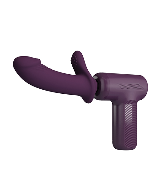 Thumbnail for Pretty Love DJ Scholar Dual Thrusting Gun Massager - Purple
