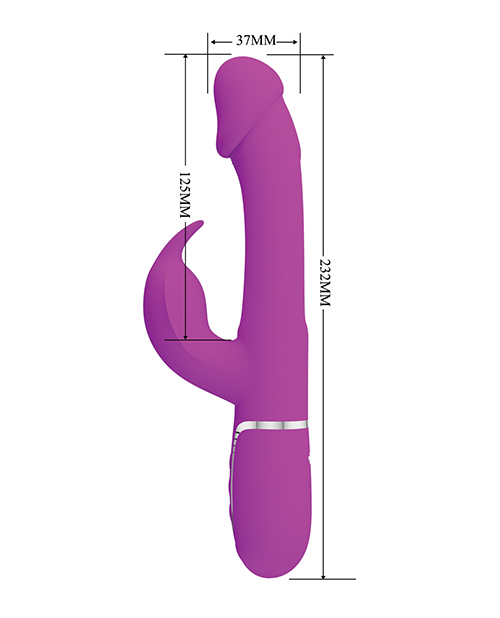 Thumbnail for Pretty Love Twinkled Tenderness Kampas Flicking Rabbit - Fuchsia
