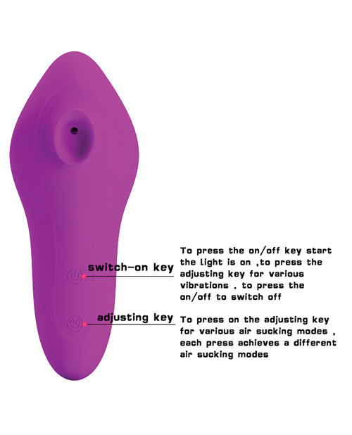 Thumbnail for Pretty Love Magic Fish 12 Function Clitoral Suction Stimulator - Fuchsia